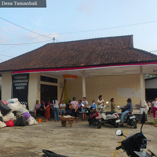 Bank Sampah Desa Tamanbali bulan Oktober 2023