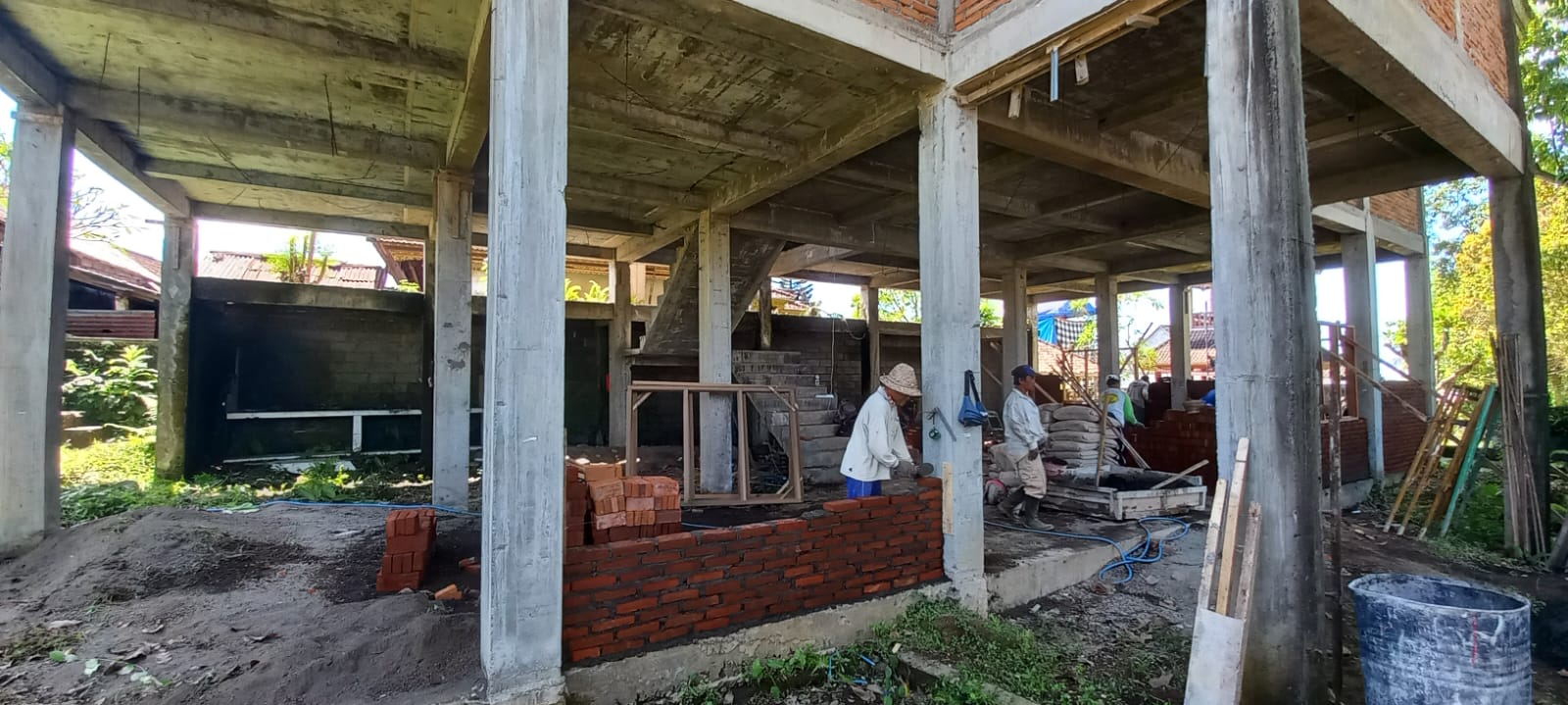 Lanjutan Pembangunan Kantor Desa Tamanbali